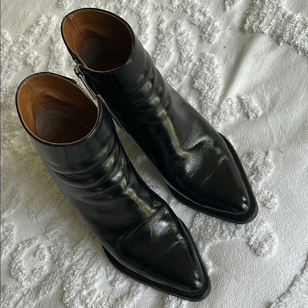 Cholé Rylie Black Leather Ankle Boots